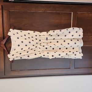 Washable silk polka-dot dress